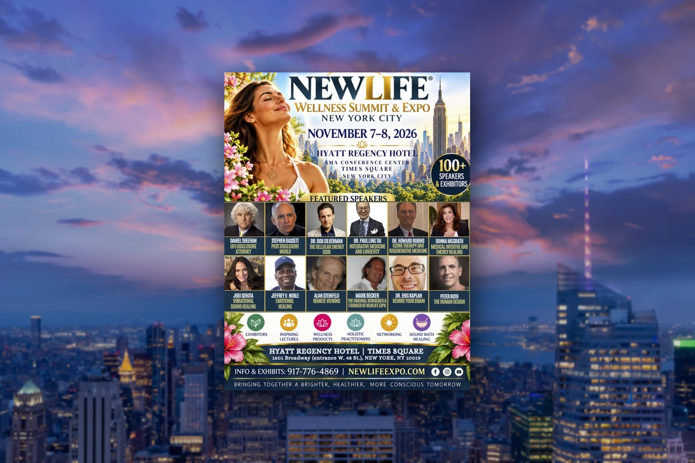 NEWLIFE Wellness Summit & Expo Brings 100 Speakers and Exhibitors to Times Square, Nov. 7-8